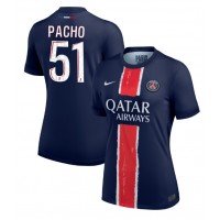 Billiga Paris Saint-Germain Willian Pacho #51 Hemma fotbollskläder Dam 2024-25 Kortärmad